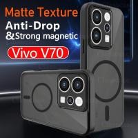 ราคา Vivo V70 2026 สําหรับ Vivo V70 V 70 V70Elite V70Fe V70Lite VivoV70 Elite Fe VivoV70Fe สีดําผิว PC พร้อมเคสโทรศัพท์แม่เหล็กกันกระแทก Hard ฝาหลัง (48557581137)