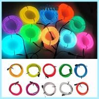 ราคา WITTE 1 ชิ้นเรืองแสง EL สายไฟ, Christmas Dance Party DIY เครื่องแต่งกายรถตกแต่ง,ทนทาน LED นีออนเสื้อผ้า Ball 1 เมตร LED Strip เทป (49006946046)