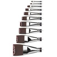 ราคา Winsor & newton galeria long handle short flat/bright acrylic brush I พู่กันสีอะคริลิกปลายสั้นแบนด้ามยาว (11801283284)