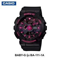 ราคา CASIO นาฬิกาข้อมือผู้หญิง BABY-G รุ่น BA-111-1A นาฬิกาข้อมือ นาฬิกาผู้หญิง นาฬิกากันน้ำ⌚ (20239836716)