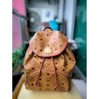 ราคา *ส่งต่อ* เป้ Bucket Vintage MCM Backpack รุ่น Limited สี Original Cognac ของแท้ 100% (27967852026)