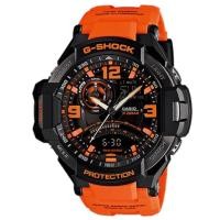 ราคา Casio G-Shock นาฬิกาข้อมือผู้ชาย สายเรซิ่น รุ่น GA-1000,GA-1000-4A - สีดำ/ส้ม (283187252)