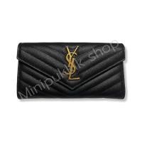 ราคา YSL large Monogram flap wallet use กระเป๋าสตางค์ YSL Long Wallet มือ2 แท้ 100% (13673511211)