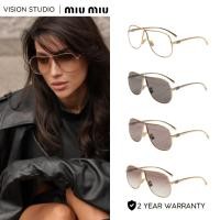 ราคา ☀️แว่นกันแดด MIU MIU รุ่น MUA56S รวมทุกสี ใหม่ ของแท้100% รับประกัน 2 ปีเต็ม พร้อมอุปกรณ์ครบ (23542318027)