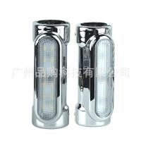 ราคา เหมาะสำหรับ Harley รถจักรยานยนต์ไฟ LED กระพริบตัวยึดท่ออลูมิเนียม1.3นิ้วไฟกระพริบสีดำสีเงิน (28520321502)