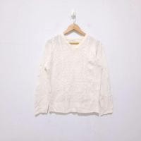 ราคา BACK NUMBER, เสื้อไหมพรมลายโซ่สีขาว (21871076821)