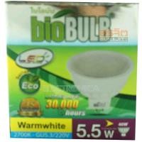 ราคา หลอดฮาโลเจน LED 5.5W 12V MR16 เดย์ไลท์ รุ่น BIOBULB DBIO-LED5.5W-220V-CD (107671) (403217797)