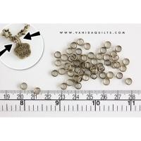 ราคา ห่วงกลมจิ๋วเกลียวซ้อน สีทองเหลือง ขนาด 5 mm แพคละ 150 ชิ้น สำหรับคล้องจี้ ตัวห้อยหัวซิป DIY (รหัส xul0006-2) (5571675980)