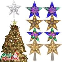 ราคา LED Christmas Five-pointed Star Lamp Tree Topper เครื่องประดับ - Sparkle Night Light Decor (45600312562)