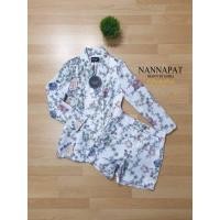 ราคา Set เสื้อสูทแขนยาว + กางเกงขาสั้น งานป้าย S M L (7615662916)