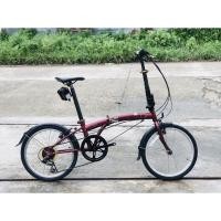 ราคา จักรยานพับเล็ก เก่าญี่ปุ่น ยี่ห้อ Dahon suv D6 แท้ สีแดงสวยๆ เฟรมเหล็ก (M) (10130191889)