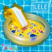 ราคา LELE สระว่ายน้ำเป่าลม สไลเดอร์ สระว่ายน้ำเด็กสไลเดอร์ ขนาด 125 cm. สูง 55 cm. (16733854369)