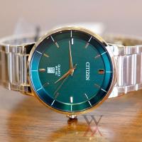 ราคา นาฬิกา CITIZEN รุ่น BI5123-52X Cal.G112 Quartz WR50 (เรือนโรสโกล-หน้าเขียว) (29109691917)