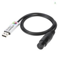 ราคา Lixada อะแดปเตอร์อินเทอร์เฟซ USB to DMX LED DMX512 คอมพิวเตอร์ PC Stage Light Controller Dimmer (26083836340)