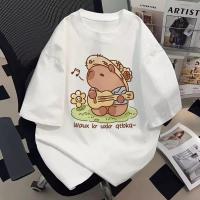 ราคา 【สาวอวบ】✨ เสื้อยืด แขนสั้น ใส่สบาย ลายการ์ตูน เสื้อยืดคอกลม oversize แฟชั่นเกาหลี (41719027775)