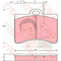 ราคา GDB165 ผ้าเบรค-หน้า(TRW) (เนื้อผ้า COTEC) CITROEN CX 2.0, 2.4 '77-'90 (14522454083)