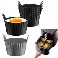 ราคา 4Pcs Air Fryer Silicone Egg Poacher Cups Silicone Egg Cooker Mold Baking Custard Tart Pie Desserts Egg Poaching Maker (46259731841)