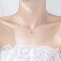 ราคา สร้อยคอทองคำขาวพร้อมจี้เพชรแท้ (45160206813)