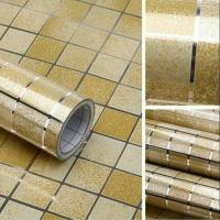 ราคา METH YELLOW MOZAIC STICKER KITCHEN ALUMINIUM FOIL STICKER (40055740442)