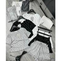 ราคา ELLE Linh Elles Floral Bow เสื้อผ้าชุด (29850743993)