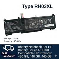 ราคา แบตเตอรี่โน้ตบุ๊ค HP RH03XL 11.4V 45Wh สำหรับHP ProBook 430 440 445 450 G8 ProBook G8 Series คุณภาพสูง ประกัน 1 ปี (55157951363)