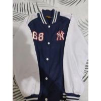 ราคา Putih เสื้อแจ็คเก็ตเบสบอลปัก Varsity / สําหรับผู้หญิงและผู้ชาย || สีกรม - สีขาว (21692688307)