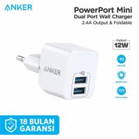 ราคา Anker Powerport Mini Dual Port White Wall Charger - A2620 (11941622664)