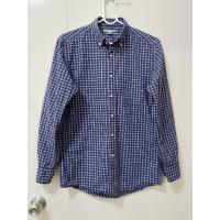 ราคา เสื้อเชิ้ตชาย Uniqlo (Size S) ลายสก๊อตน้ำเงินเข้ม + ถุงหิ้วกระดาษ Muji (51160370959)