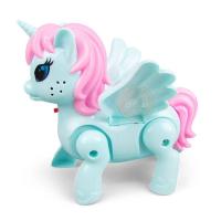 ราคา ตุ๊กตาม้ายูนิคอร์น ตุ๊กตาหมาสายจูงไฟฟ้าเปล่งแสงยูนิคอร์นพร้อมสายจูงดนตรีสัตว์เดินจูงม้าสายจูงหมูของเล่นสำหรับเด็ก (50254755774)