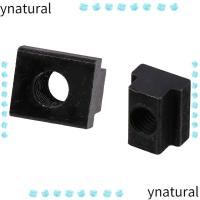 ราคา YENATURAL 10 ชิ้น Tapped Through Slot Nuts, Black Oxide M6 M8 M10 M12 T Slot Nuts, T-Nut เหล็กคาร์บอนทนทาน (40925348622)