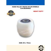 ราคา Heavy Duty 80 X 70 (มม.) Hand Pallet Truck Nylon Front / Load Wheel c/w 6204 Bearing (29494449468)