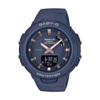 ราคา Casio Baby-G นาฬิกาข้อมือผู้หญิง สายเรซิ่น รุ่น BSA-B100,BSA-B100-2A - สีน้ำเงิน (1523787475)