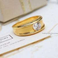 ราคา แหวนทองฝังเพชรcz งานหุัมทอง5ไมครอน (57408277584)