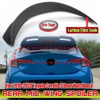 ราคา รถด้านหลังสปอยเลอร์ Wing Lip Extension สําหรับ Toyota Corolla 5 ประตู Hatchback 2019-2022 ด้านหลัง Tailgate สปอยเลอร์กลาง Wing Body Kit.0 (55358882032)