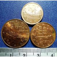 ราคา เหรียญ​ต่างประเทศ กรีซ​ Greece​ ชุด​ ยูโร​ 1,2,5​ Euro​ Cent​ ใช้แล้ว​ #​278 (12932184636)