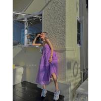 ราคา .♡︎ シ : Iva Luca Maxi Dress สีม่วง Free Size S-XLใส่ได้ค่ะ (Used) (23736426589)