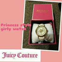 ราคา นาฬิกาสายหนังแบรนด์ JUICY Couture จากอเมริกาป้ายห้อยTime Deco สวยมาก (1137510531)