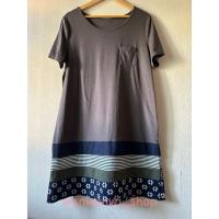 ราคา มินิเดรส เสื้อตัวยาว Plus size แบรนด์ญี่ปุ่น มือสอง (D003) (24321548524)