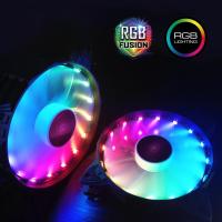 ราคา พร้อมส่ง พัดลมระบายความร้อน Fan Case PC Coolingman RGB ขนาด 120mm และ Remote Controller ไฟสีสวยงาม (1350907038)