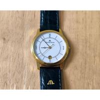 ราคา นาฬิกามือสอง Maurice Lacroix เรือนทอง สายหนังดำออกเขียว (28483038237)