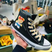 ราคา Converse by YOU x Butterbearพร้อมส่ง‼️สีดำ ข้อยาว US7 EUR40 JPN25.5✅แท้รับจากshop (28019114351)