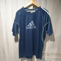 ราคา เสื้อกีฬา ADIDAS รุ่น climalite สีกรมแถบขาว ของแท้มือสอง (57560437995)