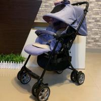 ราคา รถเข็น Combi รุ่น Miracle Turn auto 4 Combi ปลายเบาะหนังสีฟ้าม่วง พร้อมซัพพอร์ต (2669626137)