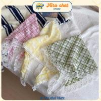 ราคา ผ้าโพกหัว / ผ้าโพกหัว / ผ้าพันคอสามเหลี่ยมผ้าลายทางลูกไม้ฝรั่งเศส (40664543418)