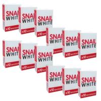 ราคา Snail White Soap x10 Whitening สบู่หอยทาก ฟอกผิว 70g. (แพ็ค 12 ก้อน) (298568460)