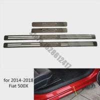 ราคา For Fiat 500 500C 500X 500L 2010 -2020 car Door Sill Scuff Plate Trim Stainless Threshold Kick Peda (48404506217)