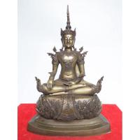ราคา พระมหาจักรพรรดิ "ปางมารวิชัย " วัดหน้าพระเมรุฯ จ.พระนครศรีอยุธยา ปี2548 เนื้อโลหะทองเหลือง หน้าตัก7นิ้ว (14290912145)