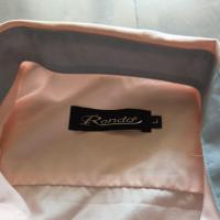 ราคา เสื้อเชิ้ตแขนยาวผู้ชายสีชมพูพาสเทลตัดขอบแขนด้วยสีเขียวอมฟ้าพาสเทล Rondoไซร์ L (55806292161)