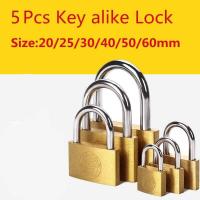 ราคา 5 Pcs Same Key Copper Padlock Wolf Head Brass Small Locks Door 20Mm 25Mm 30Mm 40Mm Not Rust Lock C 2Mm (25778851025)