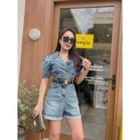 ราคา จั้มยีนส์ขาสั้นมีเข็มขัด ป้าย bellita size L มือ1 (22942881911)
